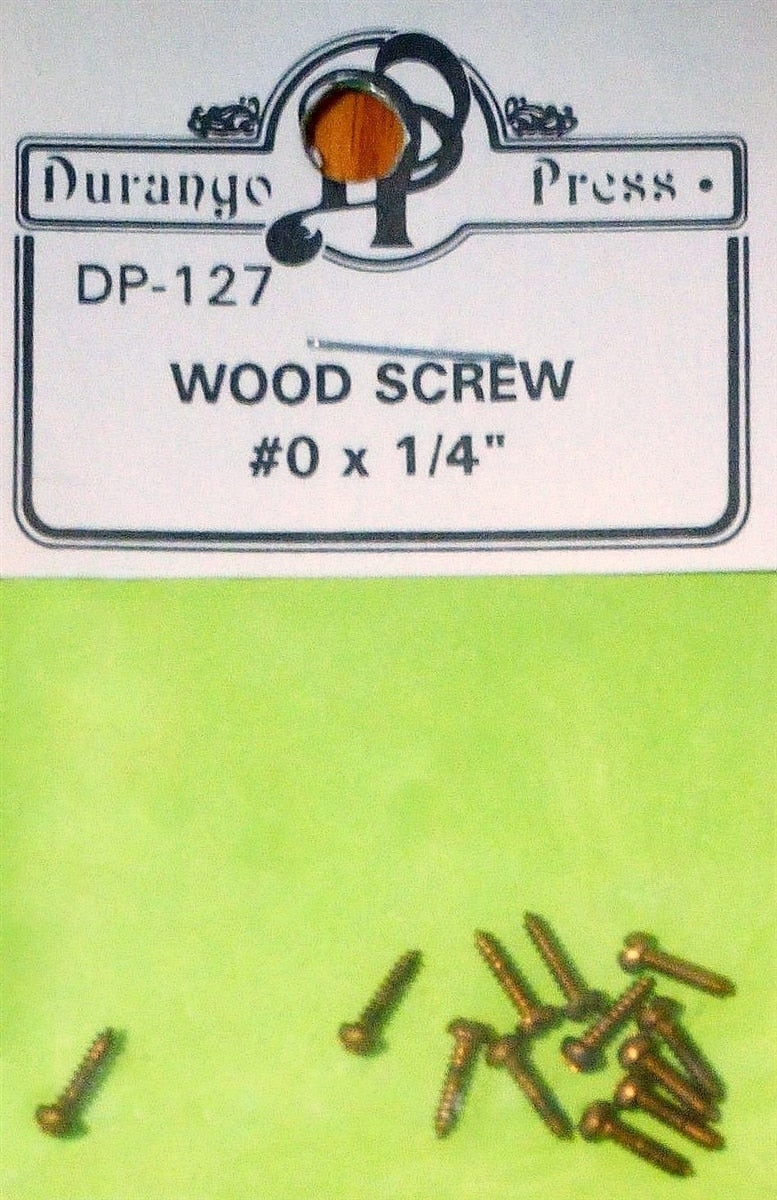 Durango Press 127 HO Wood Truck Screws (Pack of 12)