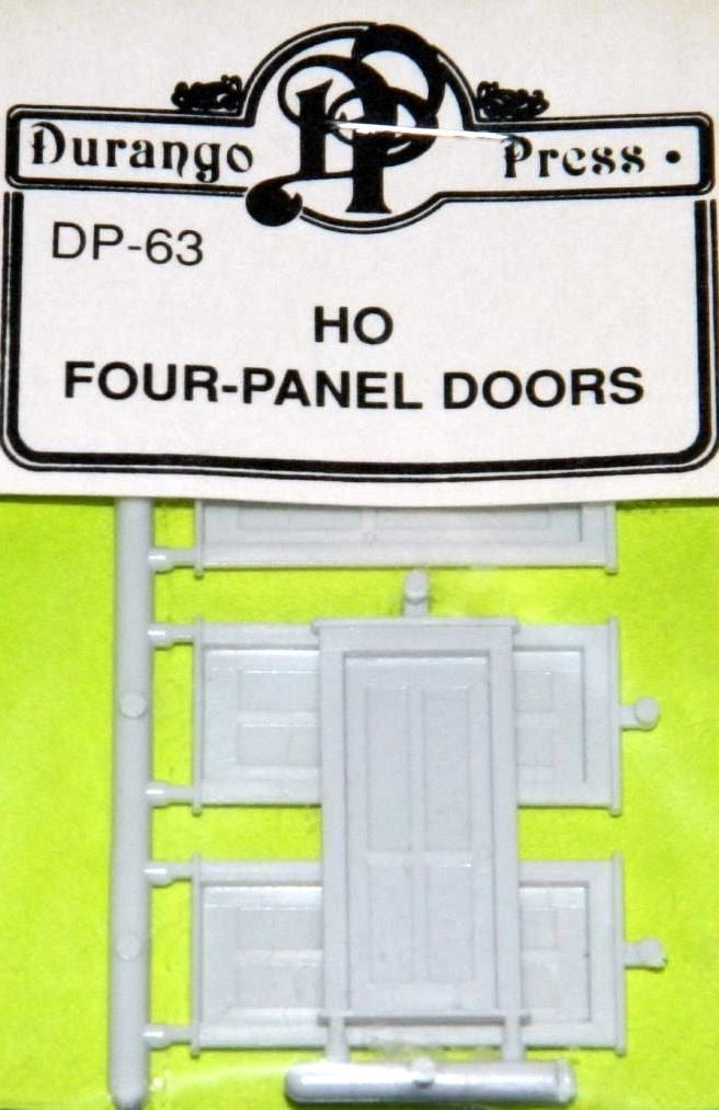 Durango Press 63 HO Four Panel Doors (Pack of 4)