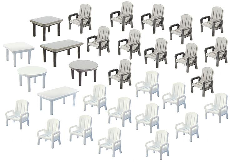 Faller 272441 N Garden Chairs & Tables (30)
