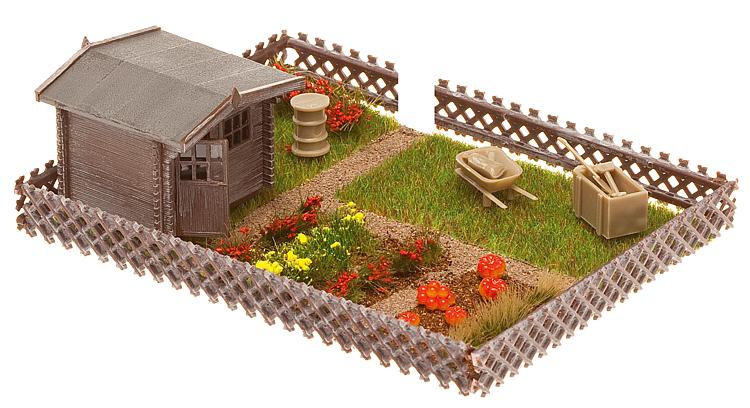 Faller 180492 HO Allotment with Small Garden House Building Kit