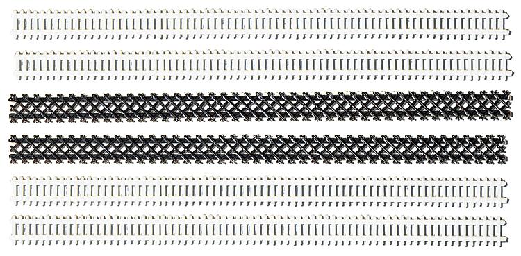 Faller 180402 HO Scale Assorted Fences Picket & Lattice (Pack of 2)
