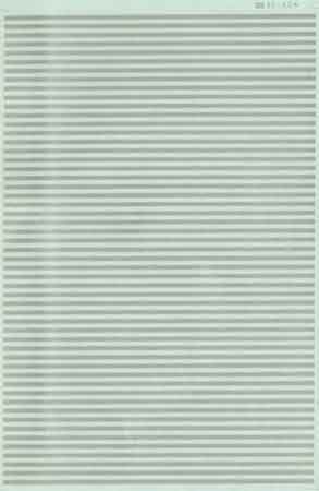 Microscale 91144 HO Silver 6" Width Barricade Stripes Decal Sheet