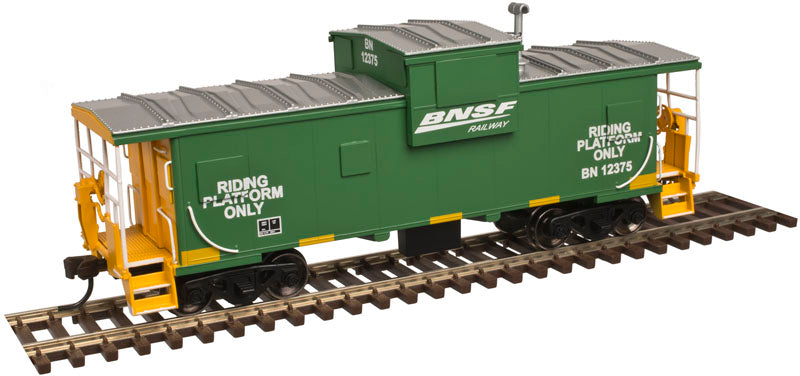 Atlas 20004145 HO BNSF Shoving Platform Extended Vision Caboose #12375