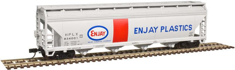 Atlas 50003517 N Enjay Plastics Trainman ACF 5250 Covered Hopper #834001