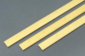 K&S 9739 3/32" x 1/2" x 36" Brass Strip (Pack of 3)