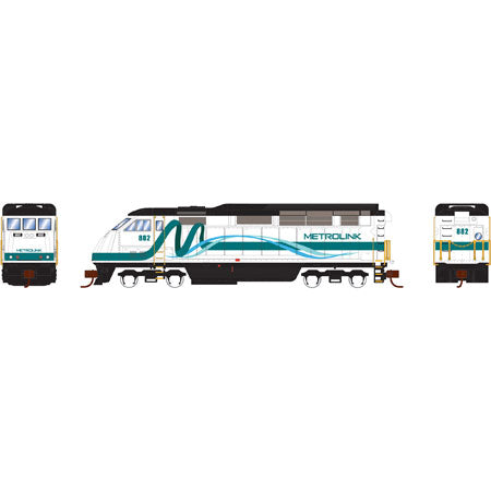 Athearn 6791 N Metrolink F59PHI Diesel Locomotive with DCC and Sound #882