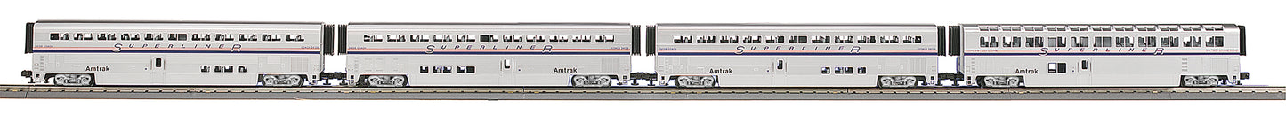 MTH 20-61042 O Amtrak Premier Phase IV SuperLiner Passenger Car Set (Set of 4)