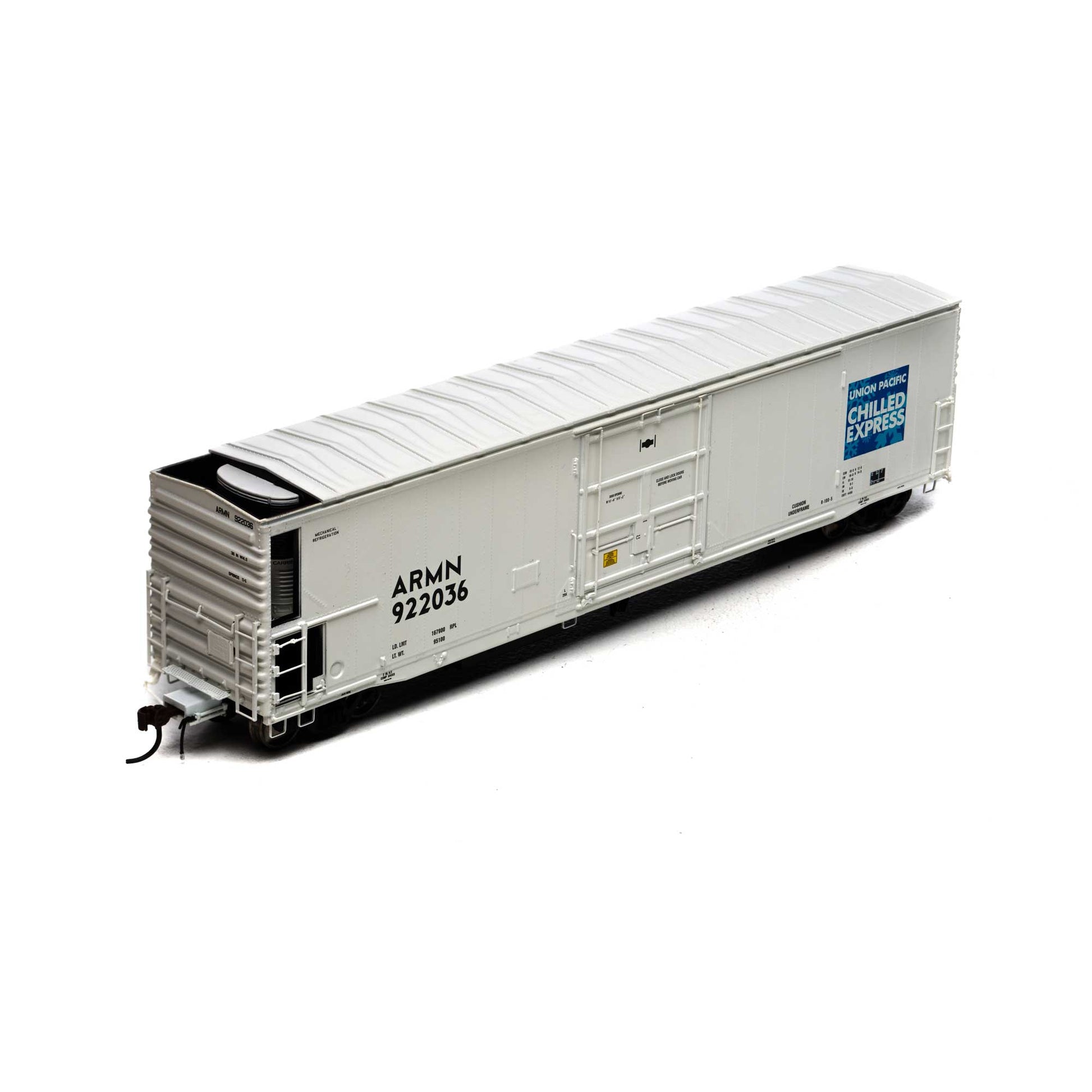 Athearn G63098 HO UP/ARMIN/Chilled 57' Mechanical Reefer Blk Comp #922036