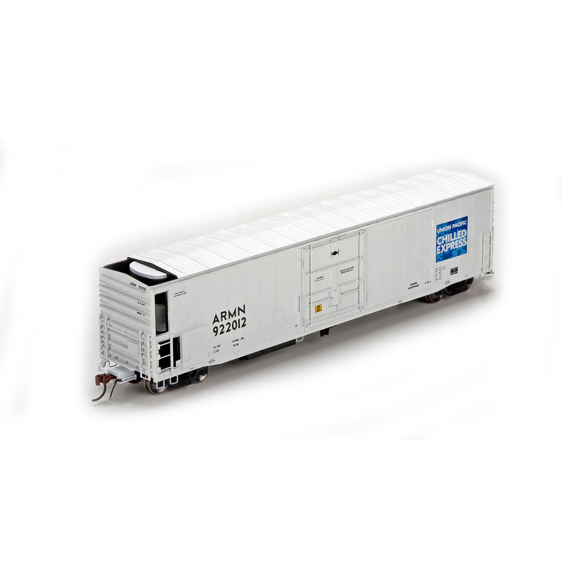 Athearn G63397 HO UP/ARMIN 57' Mechanical Reefer Blk Comp with Sound #922012