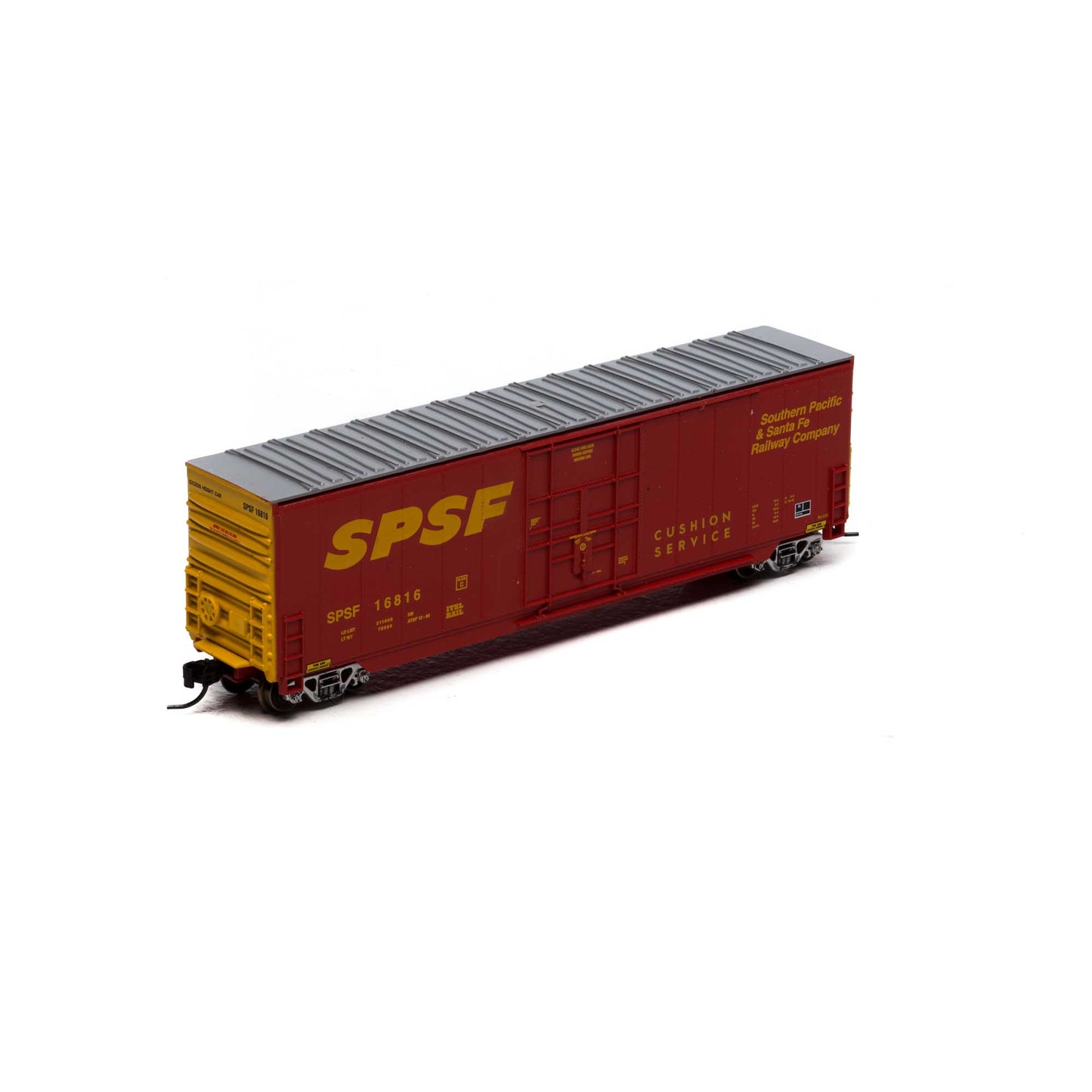 Athearn 3783 N SPSF 50' Smooth High Cube Plug Door Boxcar #16816