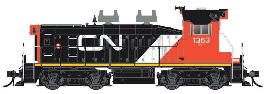 Rapido Trains 26057 HO Canadian National SW1200RS Sm Noodle #1371
