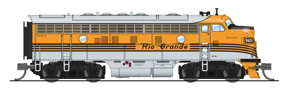 Broadway Limited 3522 N Denver & Rio Grande Western EMD F7A Diesel Loco #5604