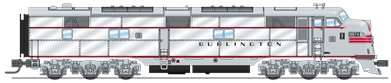 Broadway Limited 3598 N Chicago,Burlington & Quincy EMD E7 A Diesel Loco #9917-A