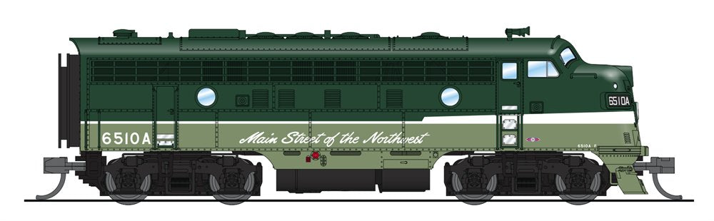 Broadway Limited 3526 N Northern Pacific EMD F7A Loewy NCL Scheme