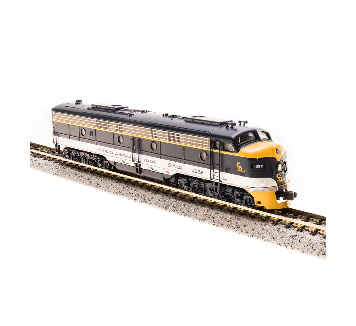 Broadway Limited 3619 N Chesapeake & Ohio EMD E8 A-Unit Diesel Loco #4022