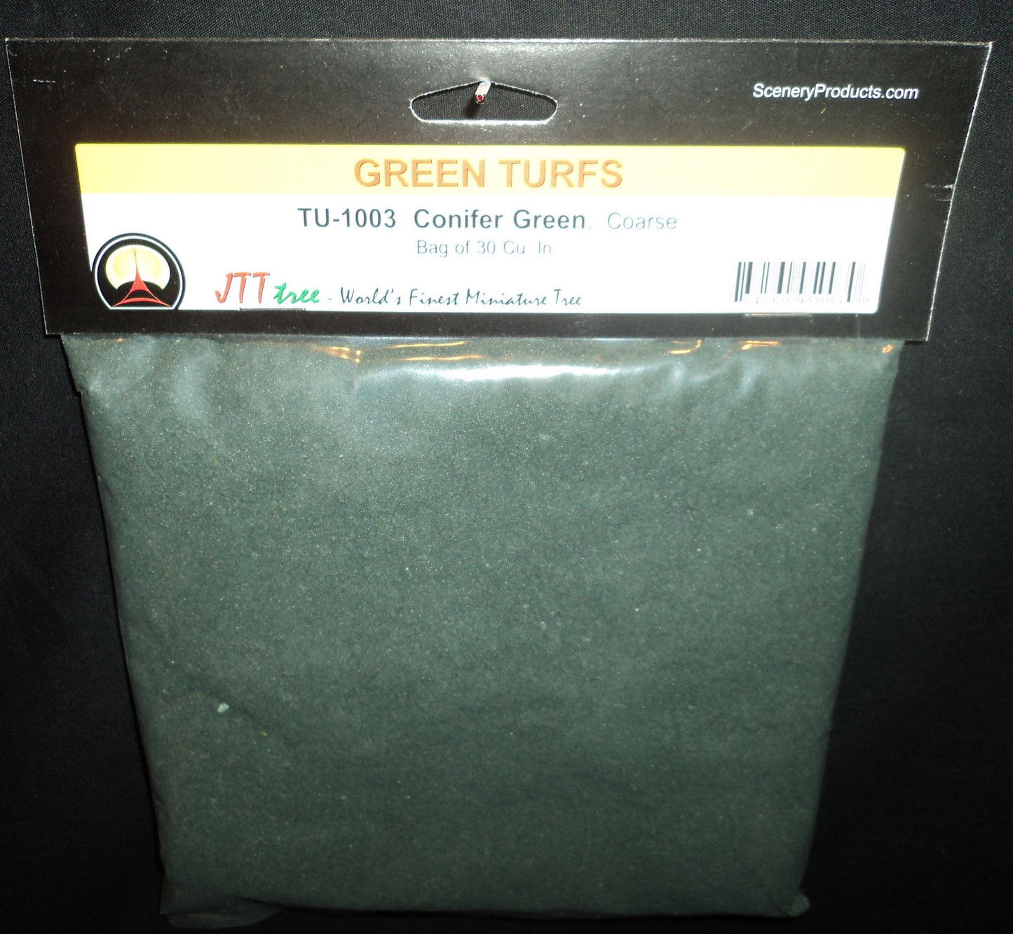 JTT Scenery Products 95003 HO Coarse Conifer Green Turf - 30 Cu in Bag