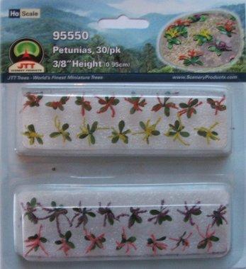 JTT Scenery Products 95550 HO 10mm Petunias (40)