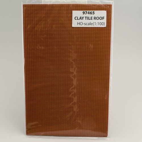 JTT Scenery Products 97465 HO Clay Tile Roof Sheet (Pack of 2)