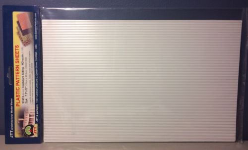JTT Scenery Products 97413 HO Pat Sheet Clipboard Siding (Pack of 2)