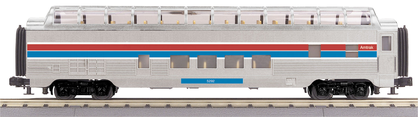 MTH 30-67999 O Amtrak (Phase 2) 60' Streamlined Full-Length Vista Dome Car #9360