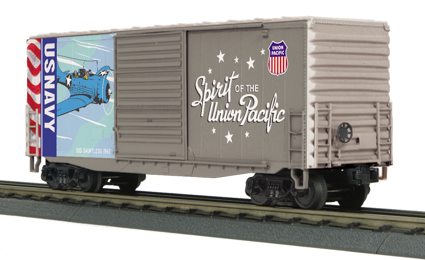 MTH 30-74925 O Union Pacific Navy Spirit of UP 40’ High Cube Box Car #1942