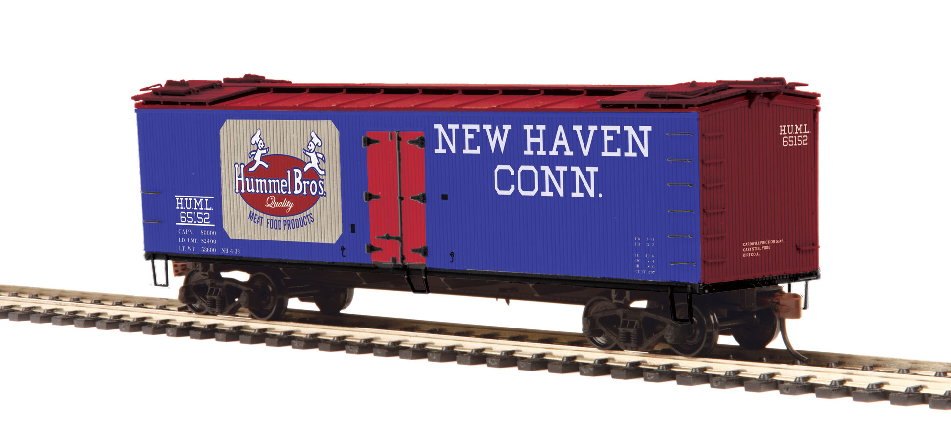 MTH 80-94061 HO Hummel Brothers R40-2 Woodside Reefer Car #65152