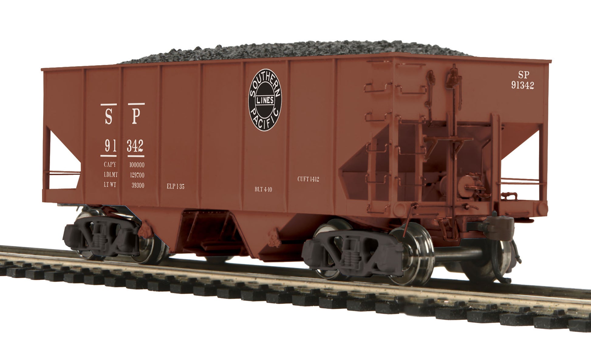 MTH 80-97093 HO Southern Pacific USRA 55-Ton Steel Twin Hopper Car #91342