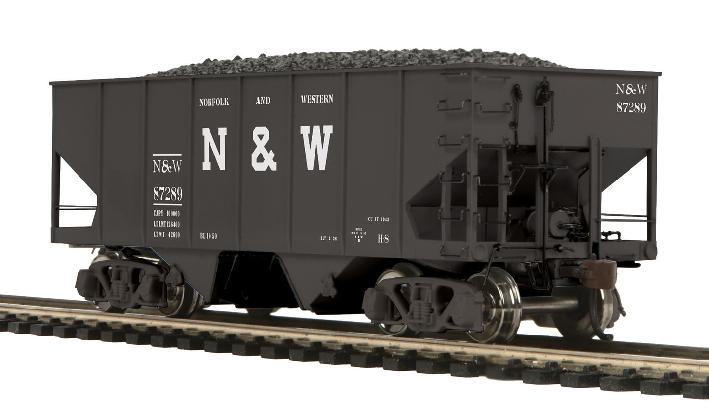 MTH 80-97097 HO Norfolk and Western USRA 55-Ton Steel Twin Hopper Car #87289