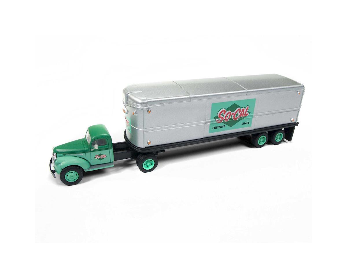 Classic Metal Works 31178 HO Mini Metals So-Cal '41-'46 Chevy Tractor/Trailer