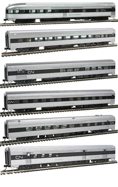 Walthers 910-B30011 HO Canadian National Streamlined Passenger Set (6)