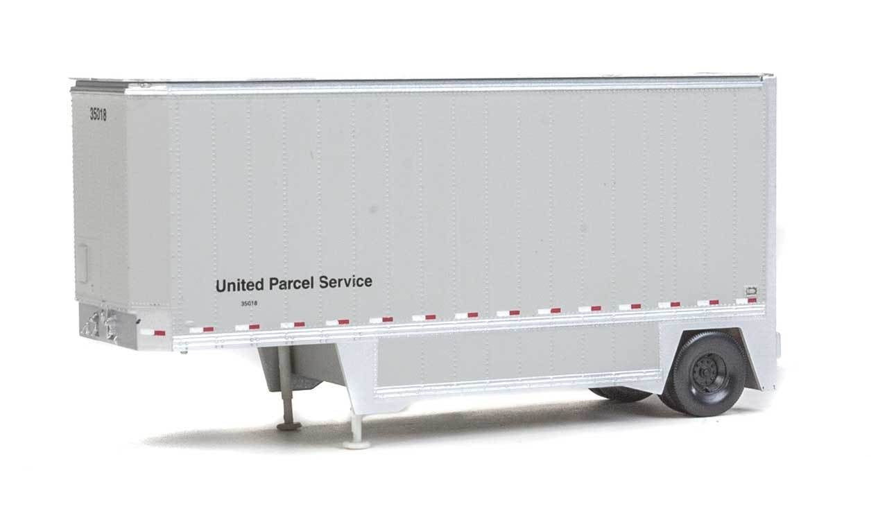 Walthers 949-2550 HO United Parcel Service 26' Drop-Floor Trailer (Set of 2)