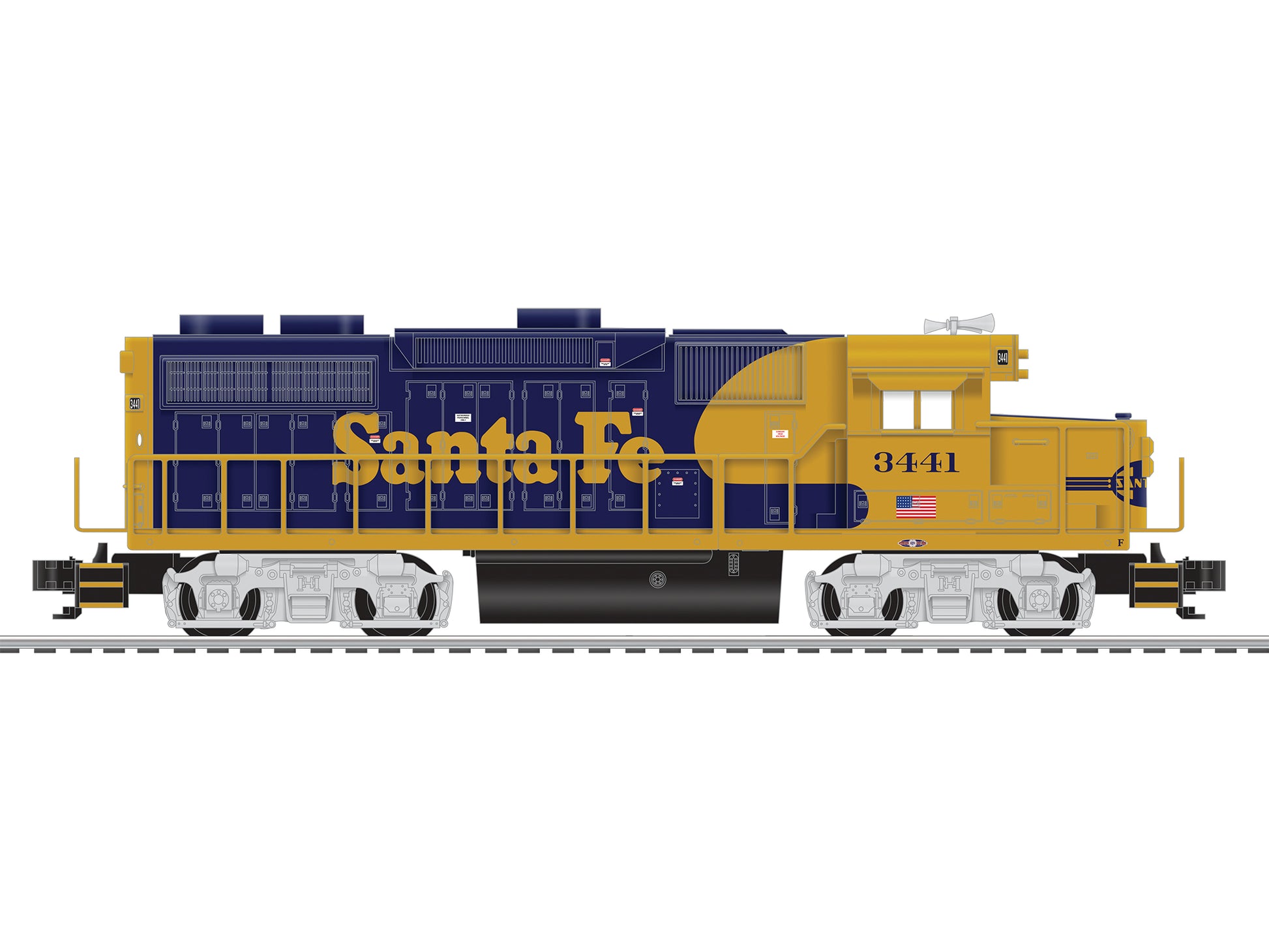 Lionel 6-84938 Santa Fe LionChief Plus GP38 Diesel Locomotive w/Bluetooth #3441