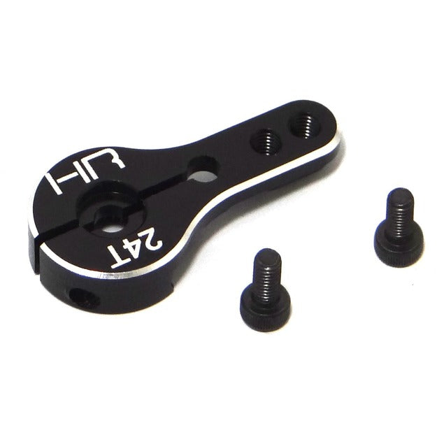 Hot Racing SHM24M01 Aluminum Lock Servo Arm 2H M3 Mount 24T Hitec