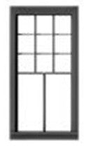Tichy 8302 HO Rio Grande Southern Station - 9 Over 2 Double-Hung Window (8)
