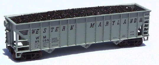 Motrak Models 11800 N Atlas 3-Bay Hopper Coal Loads