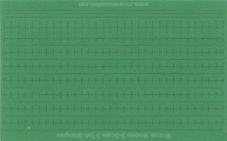 Motrak Models 64007 S 3-Tab Shingles Green (Pack of 6)