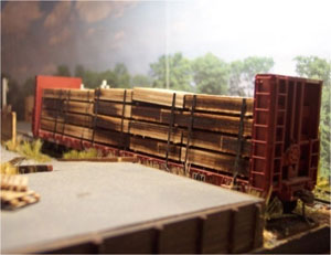 Osborn Model Kits 1070 HO Flatcar Lumber Load