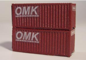 Osborn Model Kits 3063 N 20' Intermodal Containers (Pack of 2)