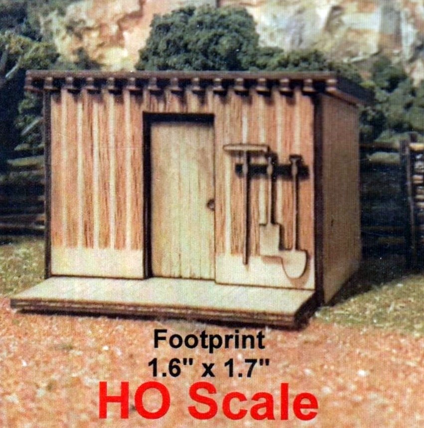 Osborn Model Kits 1115 HO Tool Shed Small