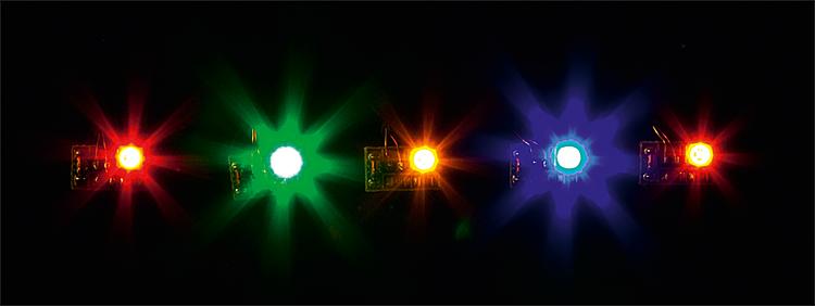 Faller 180652 HO/TT/N/Z 5 LEDs (in Different Colours)