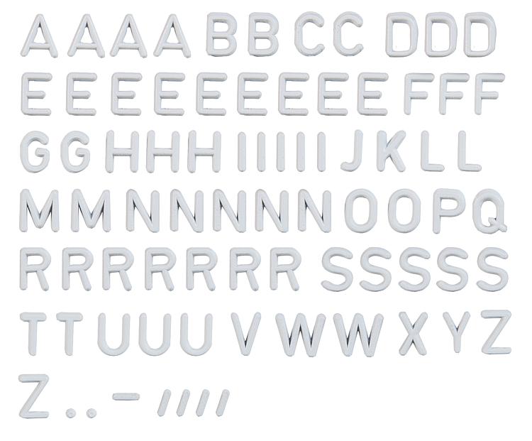 Faller 180965 HO ABC Lettering Kit