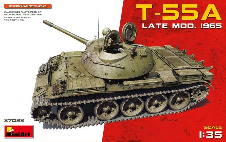 MiniArt 37023 1:35 1965 T55A Late Mod Military Tank Model Kit