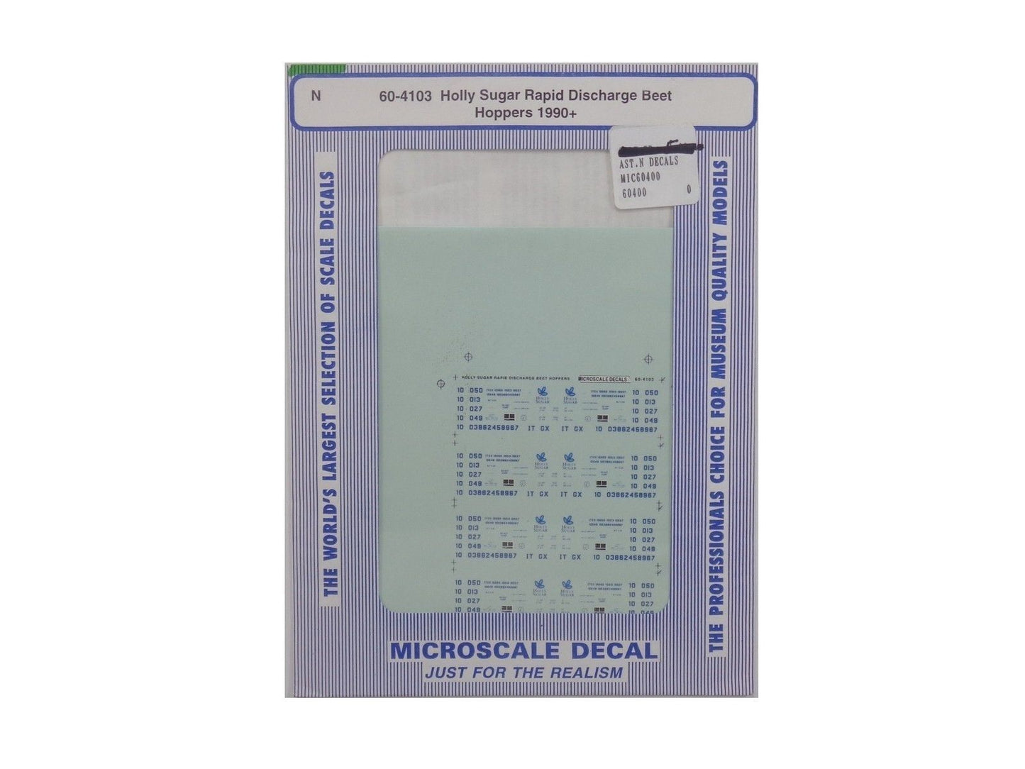 Microscale 60-4103 N Holly Sugar Rapid Discharge Beet Hoppers Decal Sheet
