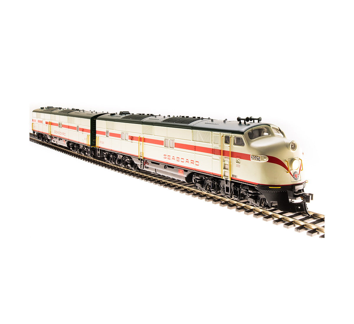 Broadway Limited 5417 HO Seaboard Air Line E7 AB A-Unit Diesel Loco #3025/3107