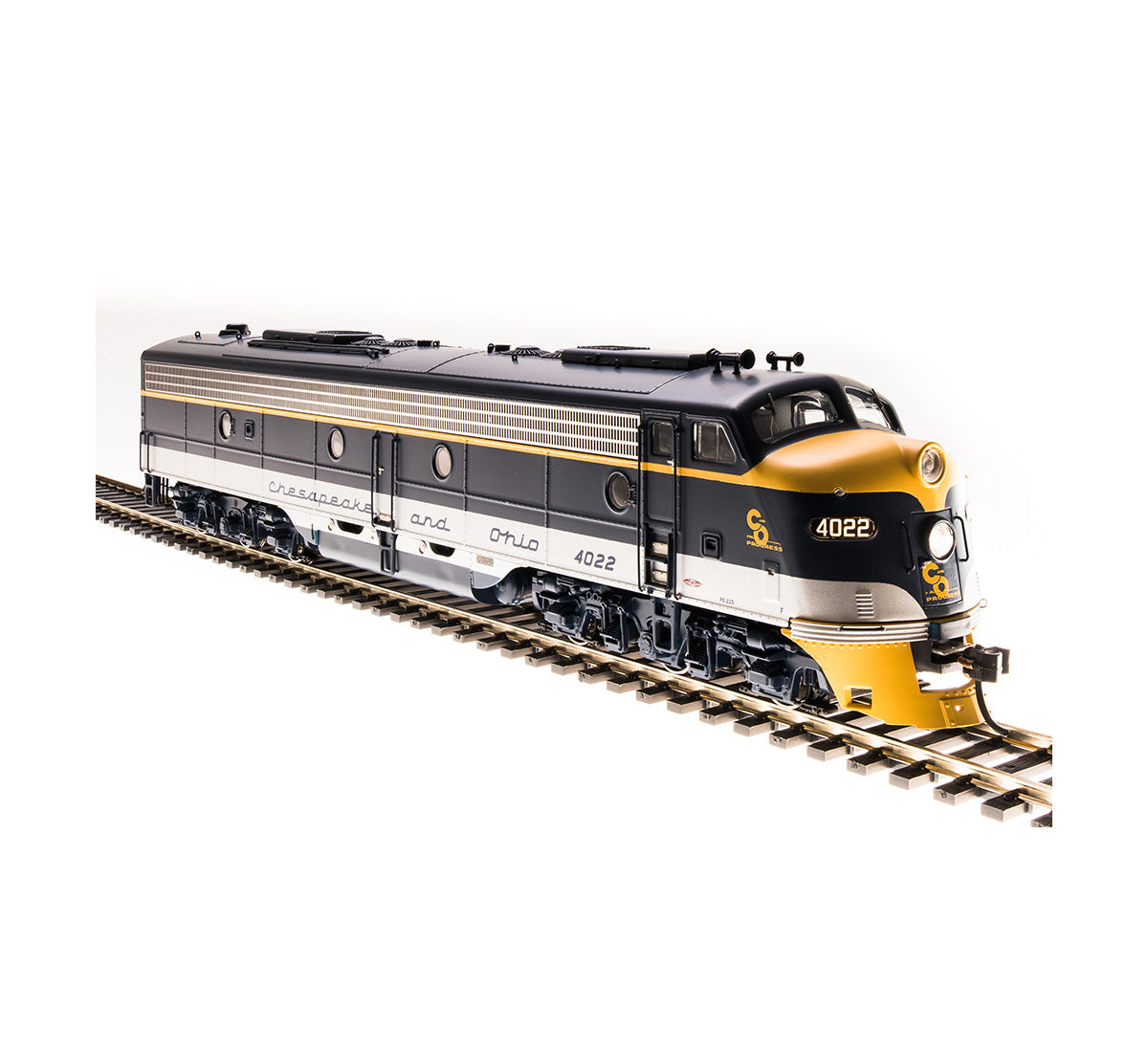 Broadway Limited 5431 HO Chesapeake & Ohio EMD E8 A-unit Paragon3 #4022