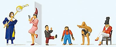 Preiser 20265 HO Circus Artists #1 Figures (Set of 6)