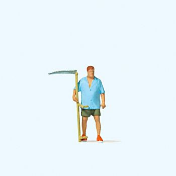 Preiser 28217 HO Farmer Holding a Scythe Figure