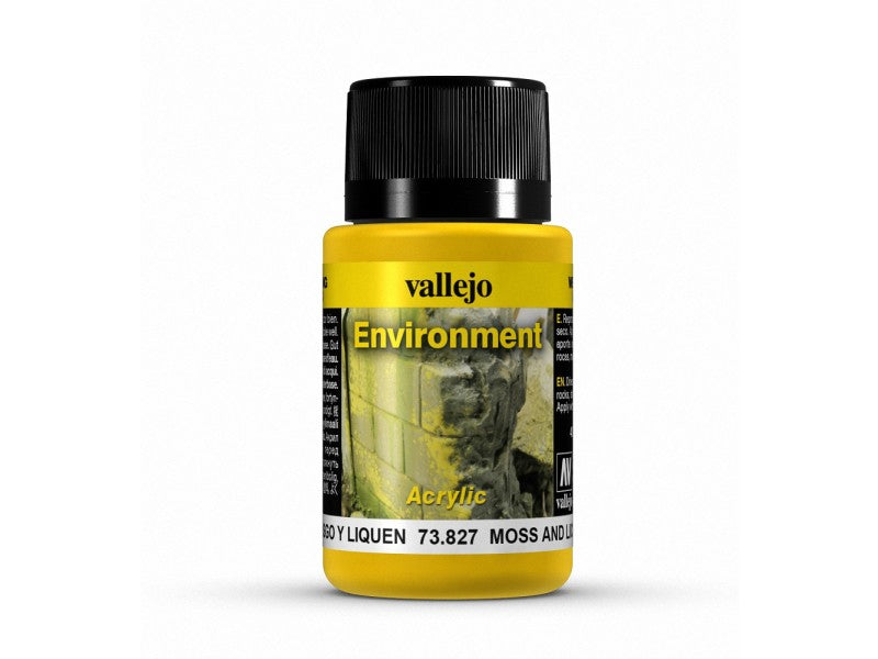 Vallejo Paint 73827 Moss and Lichen Environment Effects Paint - 40 ml. Bottle