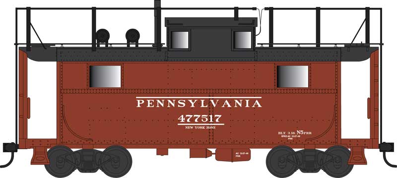 Bowser 42554 HO Pennsylvania N5 Caboose with Train Phone #477517