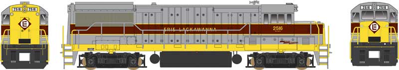 Bowser 24514 HO Erie Lackawanna U-25B Phase IV Diesel #2516 - Standard DC